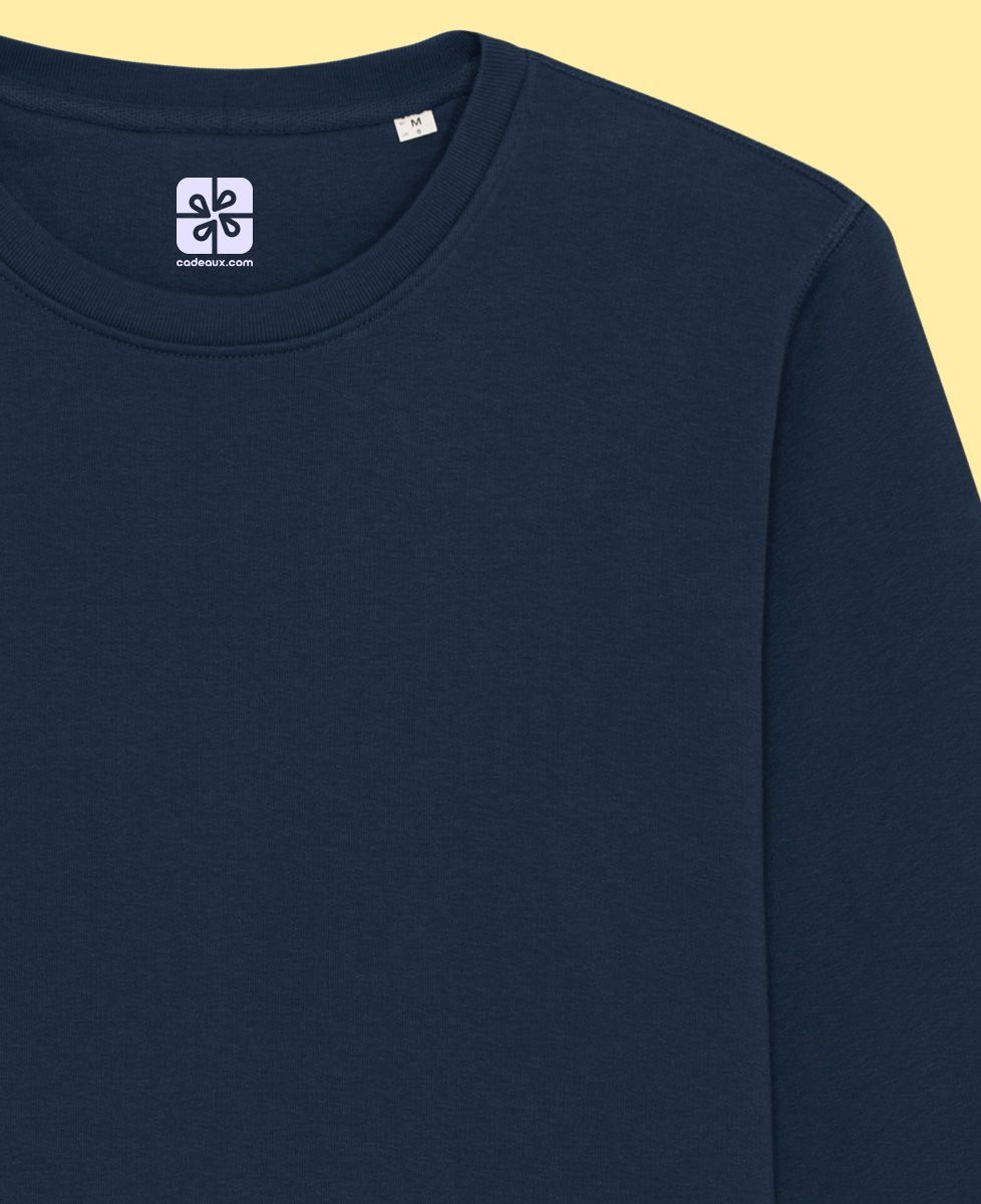 Sweatshirt homme Super papa depuis année multicolore brodé - Cadeaux Papa