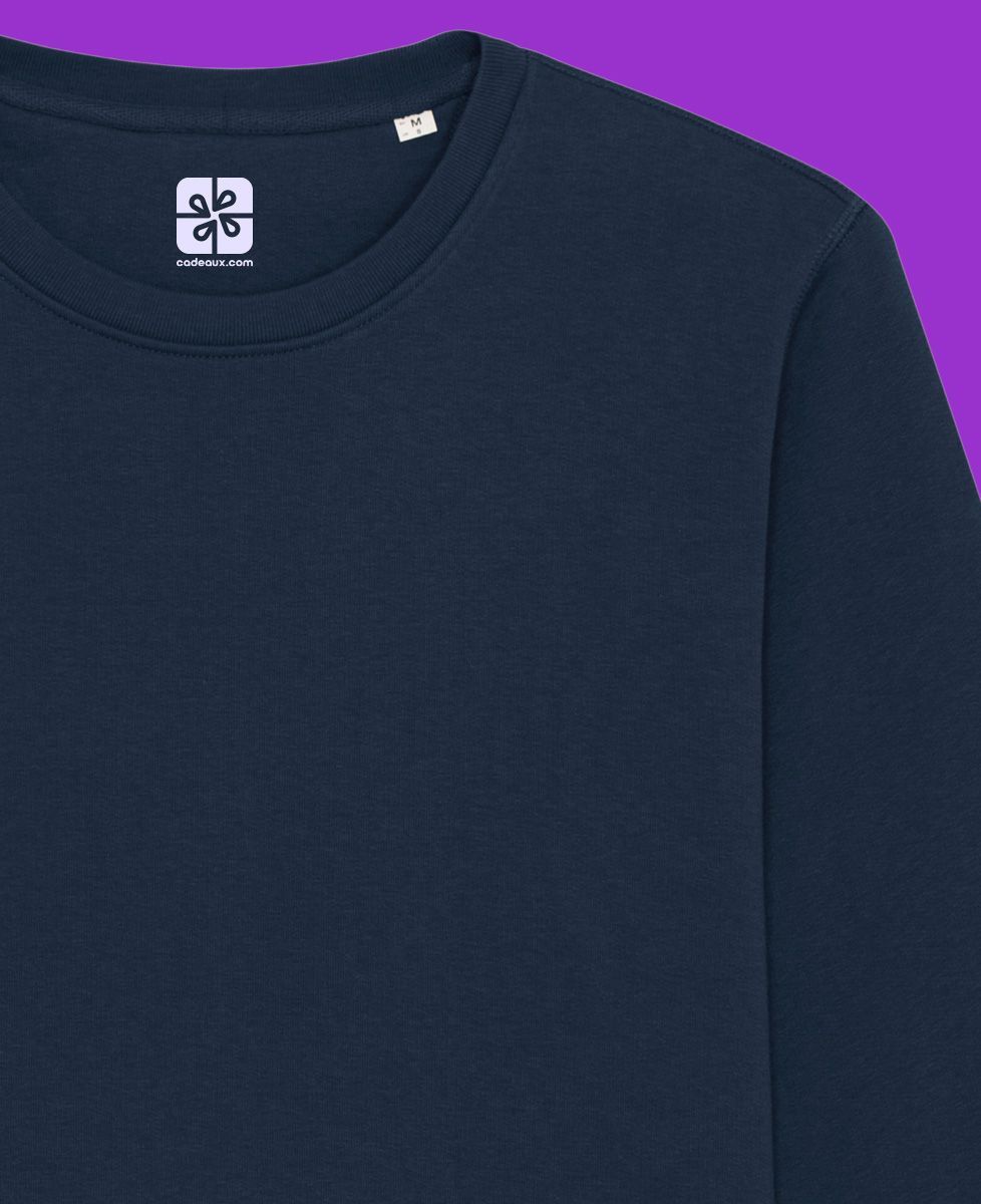 Sweatshirt homme Prénoms ou années personnalisés avec coeur - Cadeaux Couple, Cadeaux Couple Femme, Cadeaux Couple Homme