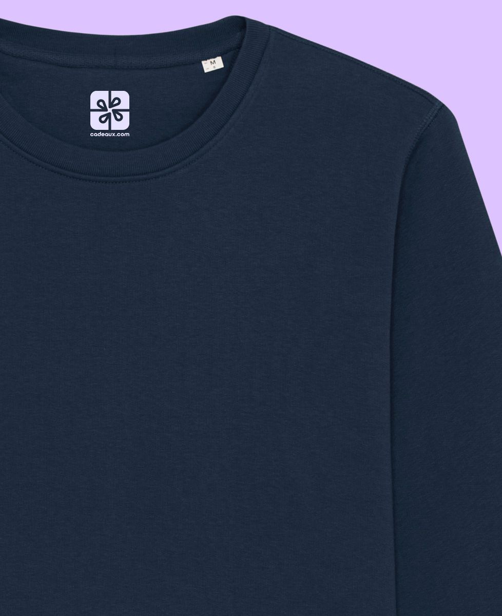 Sweatshirt homme Image brodée personnalisé - Sport, Cadeaux Papa, Cadeaux Maman, Football, EVG, Cadeaux Couple, EVJF