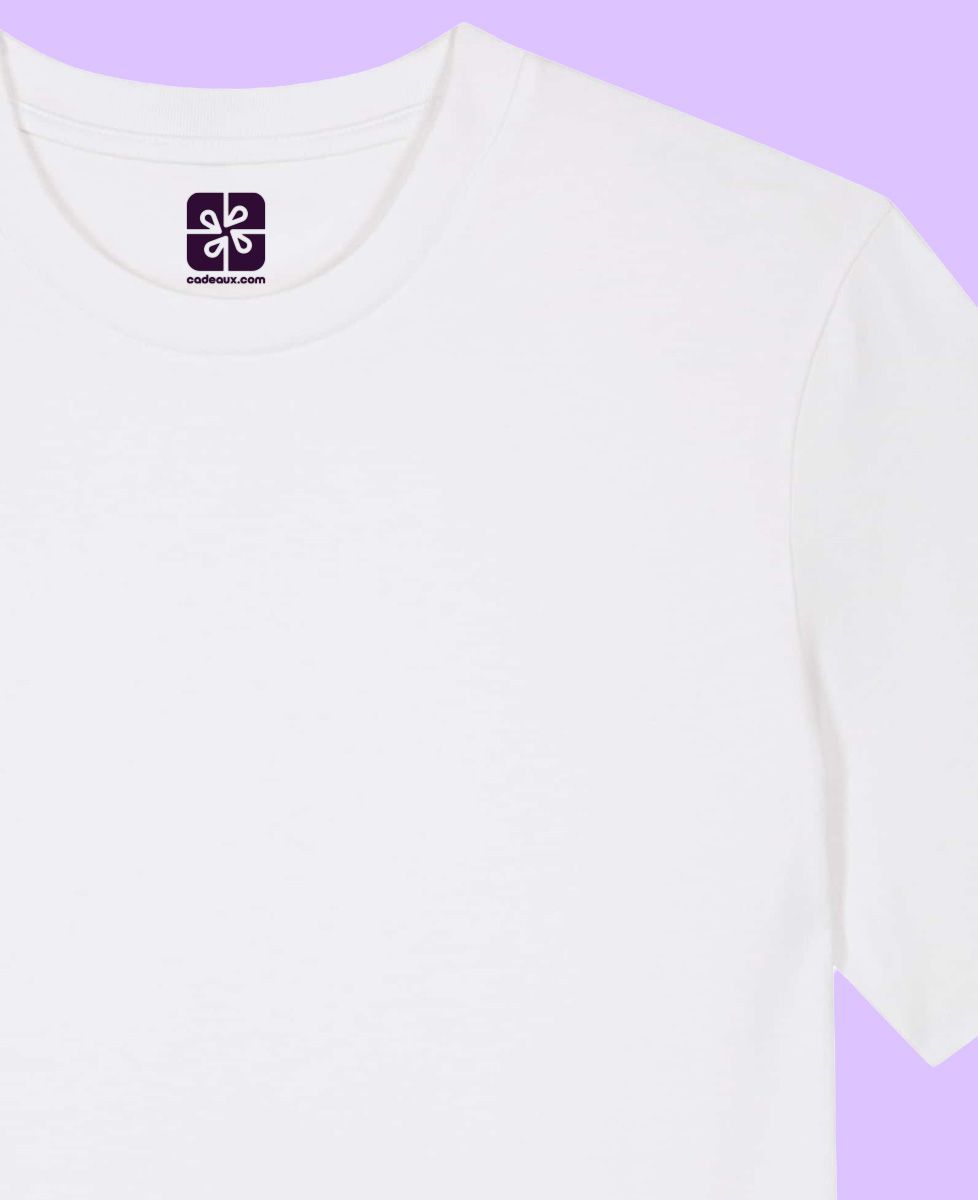 Tee shirt homme Prénoms couple avec cœur brodé - Cadeaux Couple, Mariage, Cadeaux Couple Femme, Cadeaux Couple Homme