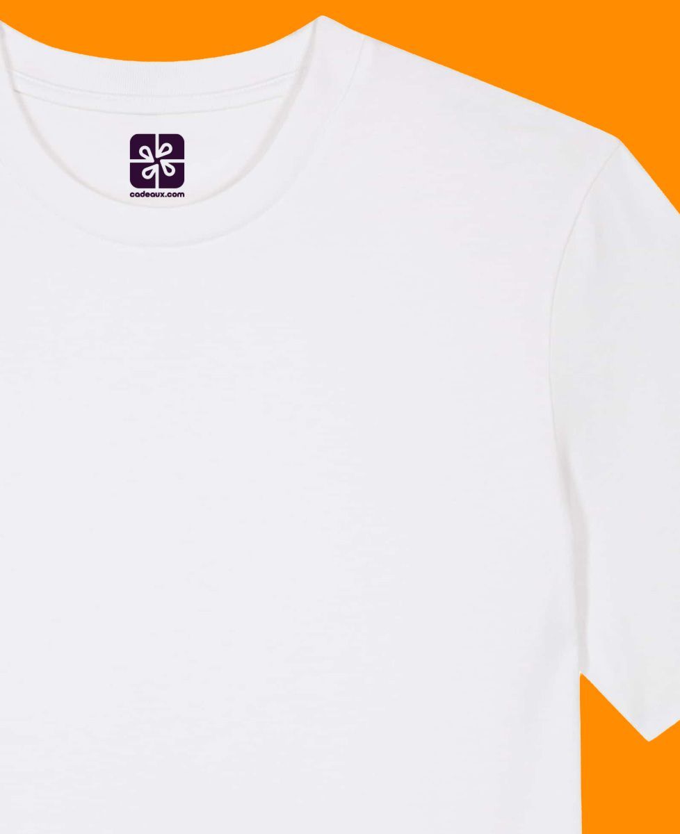 Tee shirt homme L'homme idéal depuis année multicolore brodé - Cadeaux Papa