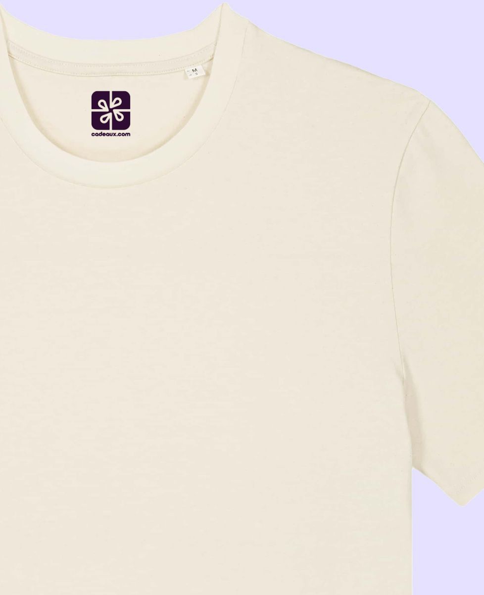 Tee shirt homme Broderie multicolore personnalisée - Cadeaux Papa, Cadeaux Maman