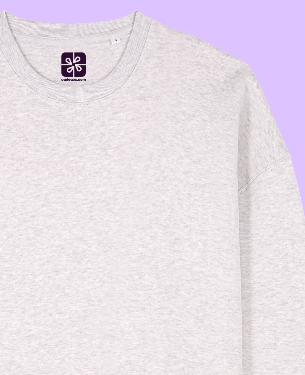 Sweatshirt femme Message brodé - Sport, Apéro, Cadeaux Couple, Mariage