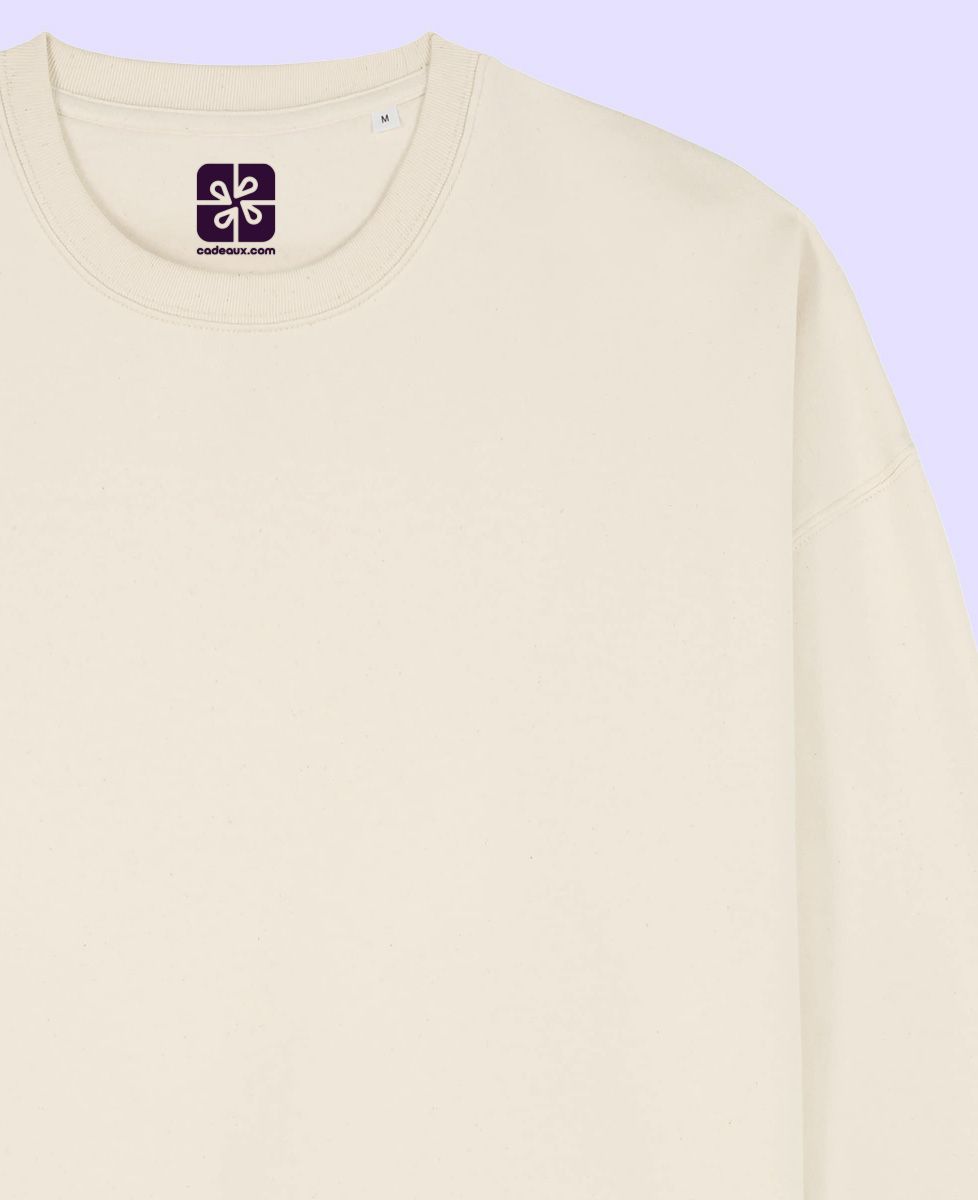 Sweatshirt femme Broderie multicolore personnalisée - Cadeaux Papa, Cadeaux Maman