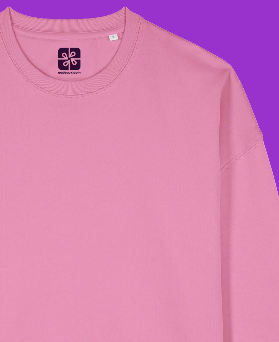 Sweatshirt femme Prénoms ou années personnalisés avec coeur - Cadeaux Couple, Cadeaux Couple Femme, Cadeaux Couple Homme