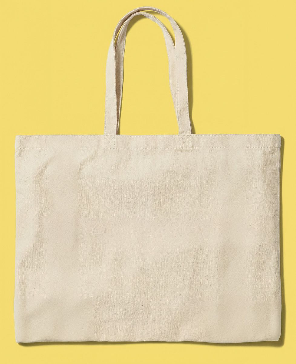 Maxi tote bag Grand texte brodé