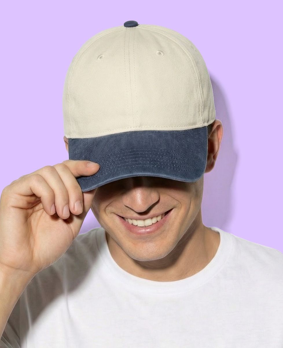 Casquette Papa en forme de coeur multicolore et prénoms - Cadeaux Papa