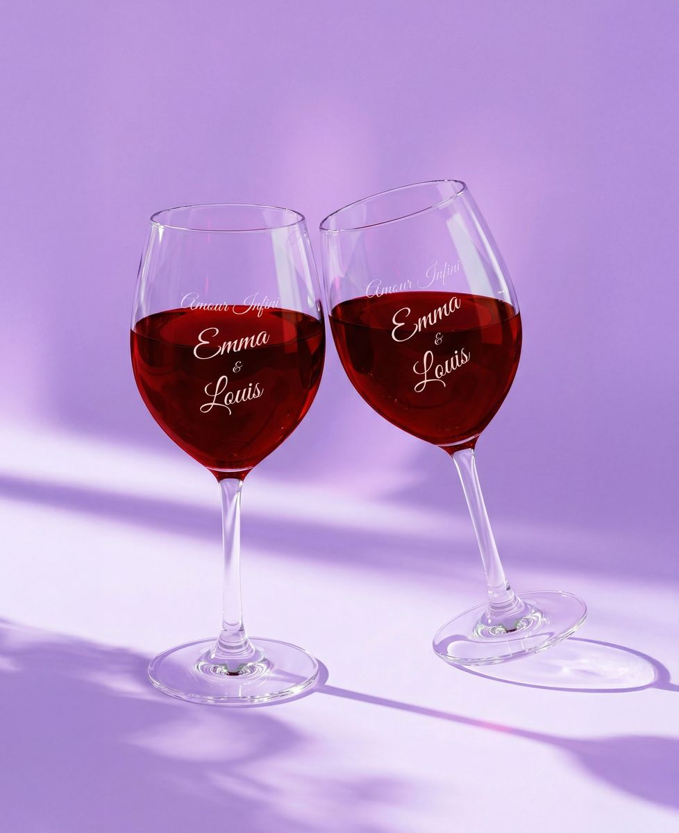 Coffret Duo de verres à vin Passion - Cadeaux Couple, Mariage, Cadeaux Couple Femme, Cadeaux Couple Homme