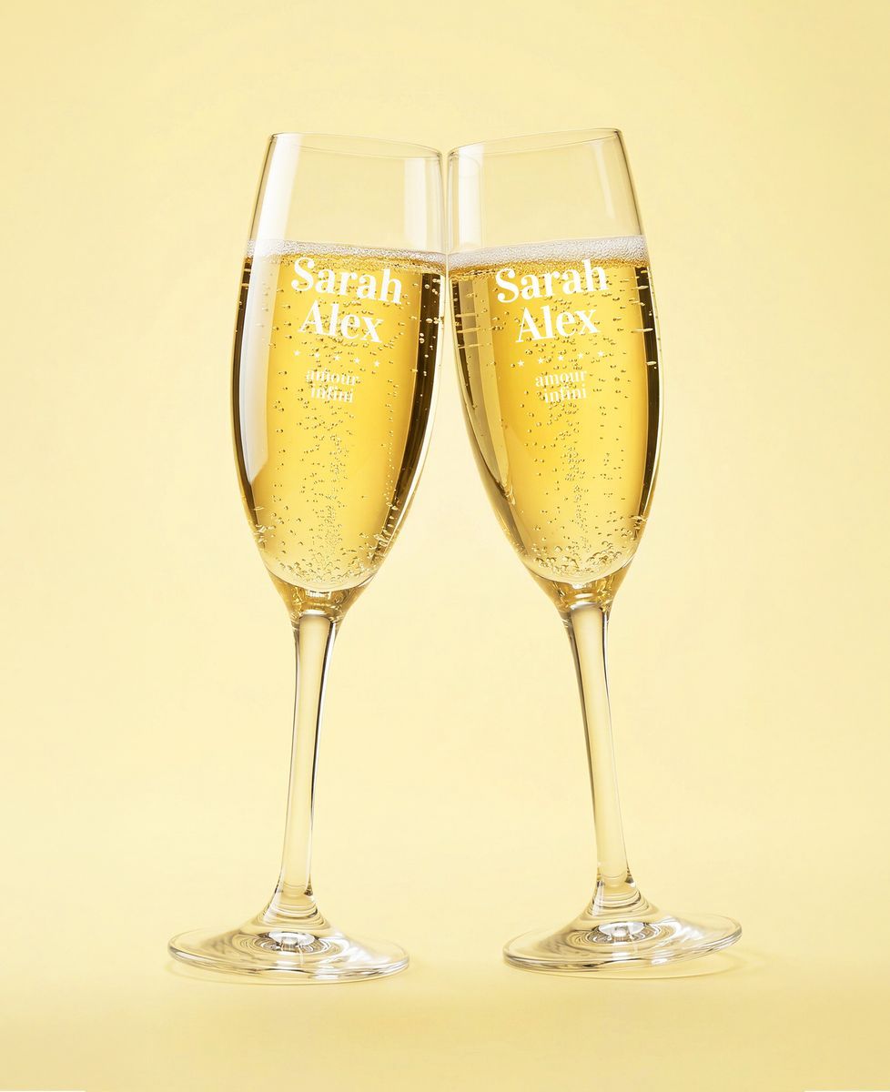 Coffret Duo de flûtes à champagne Modèle couple - Cadeaux Couple, Mariage, Cadeaux Couple Homme